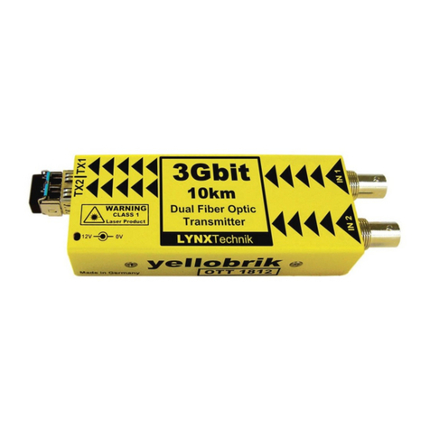Yellobrik OTT 1812 quick reference