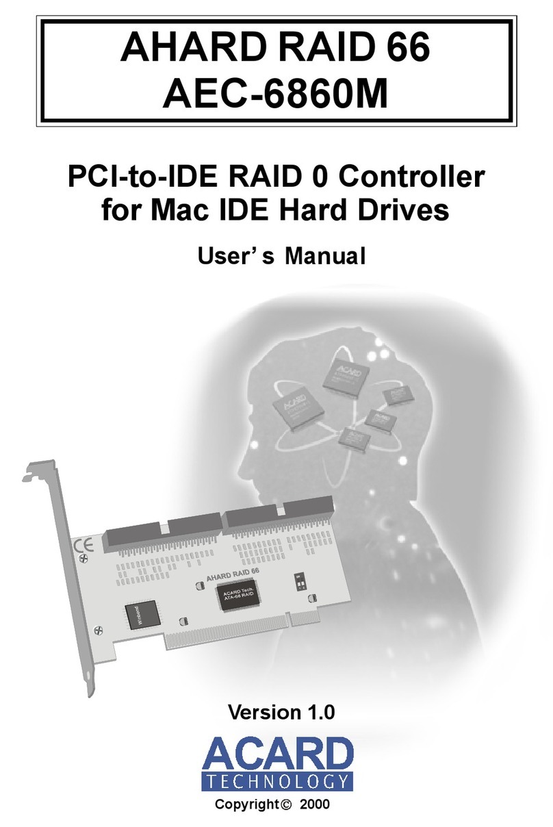 Acard AHARD RAID 66 user manual