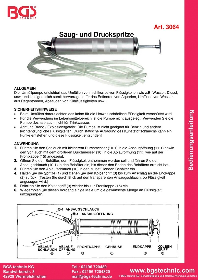 BGS technic 3064 instruction manual