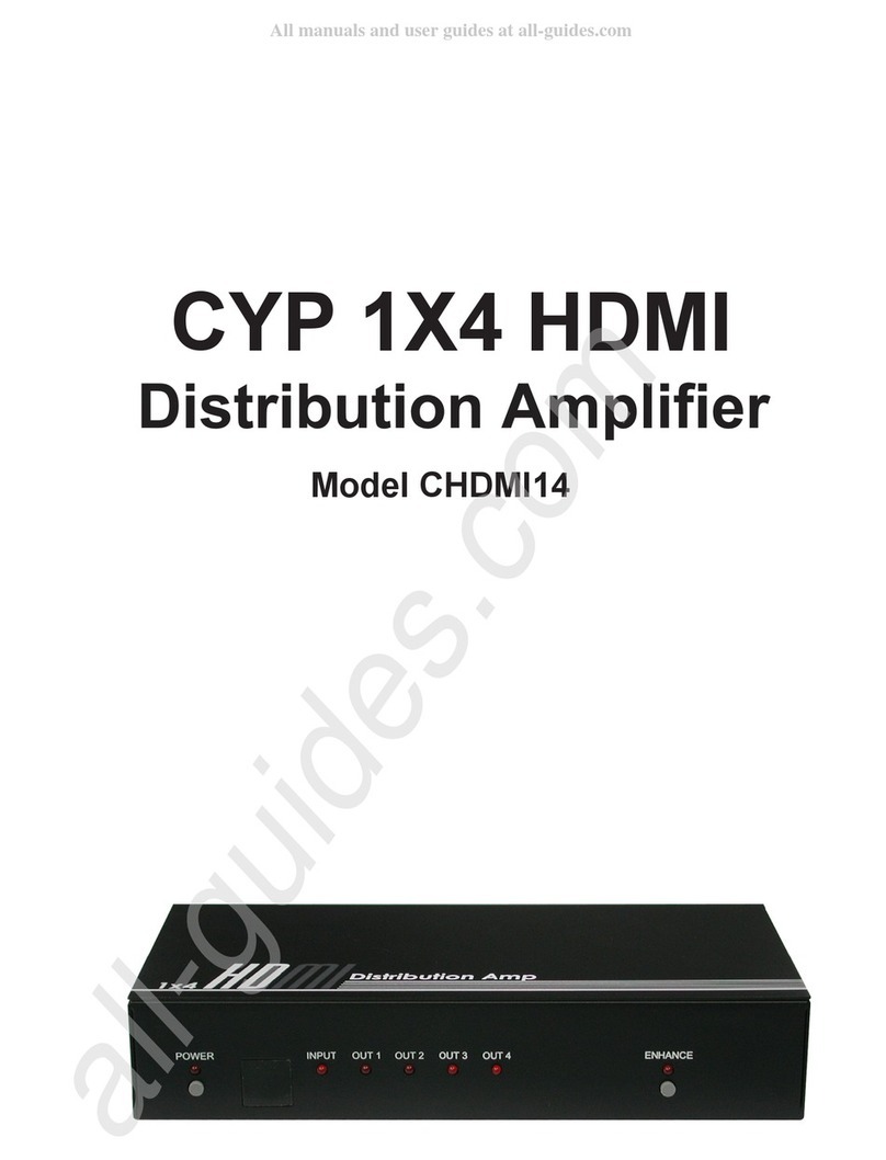 CYP CHDMI14 Operation user's manual