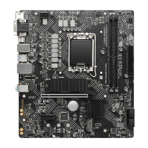 MSI PRO B660M-G DDR4 User manual