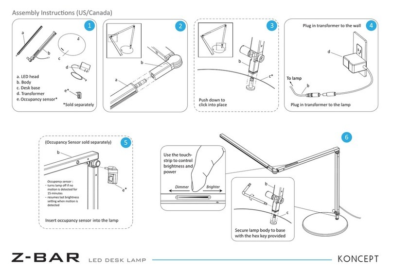 Koncept Z-BAR AR3000-CD Assembly instructions