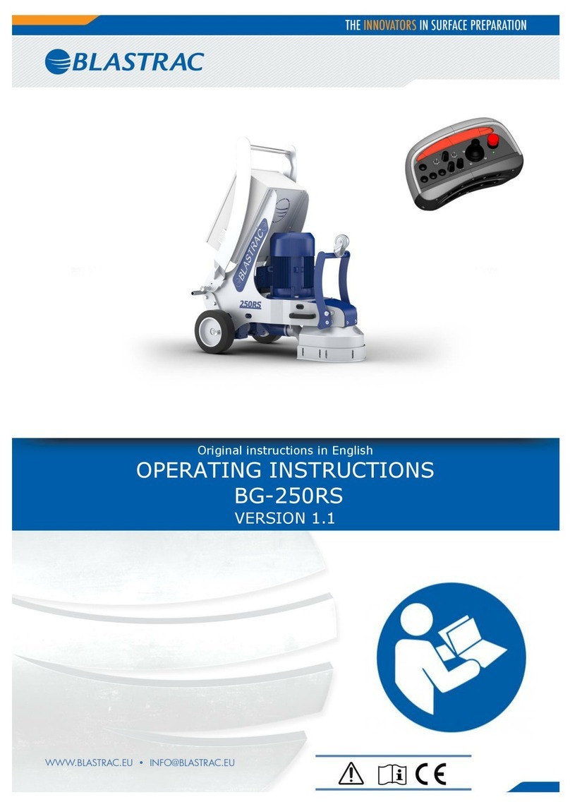 Blastrac BG-250RS operating instructions