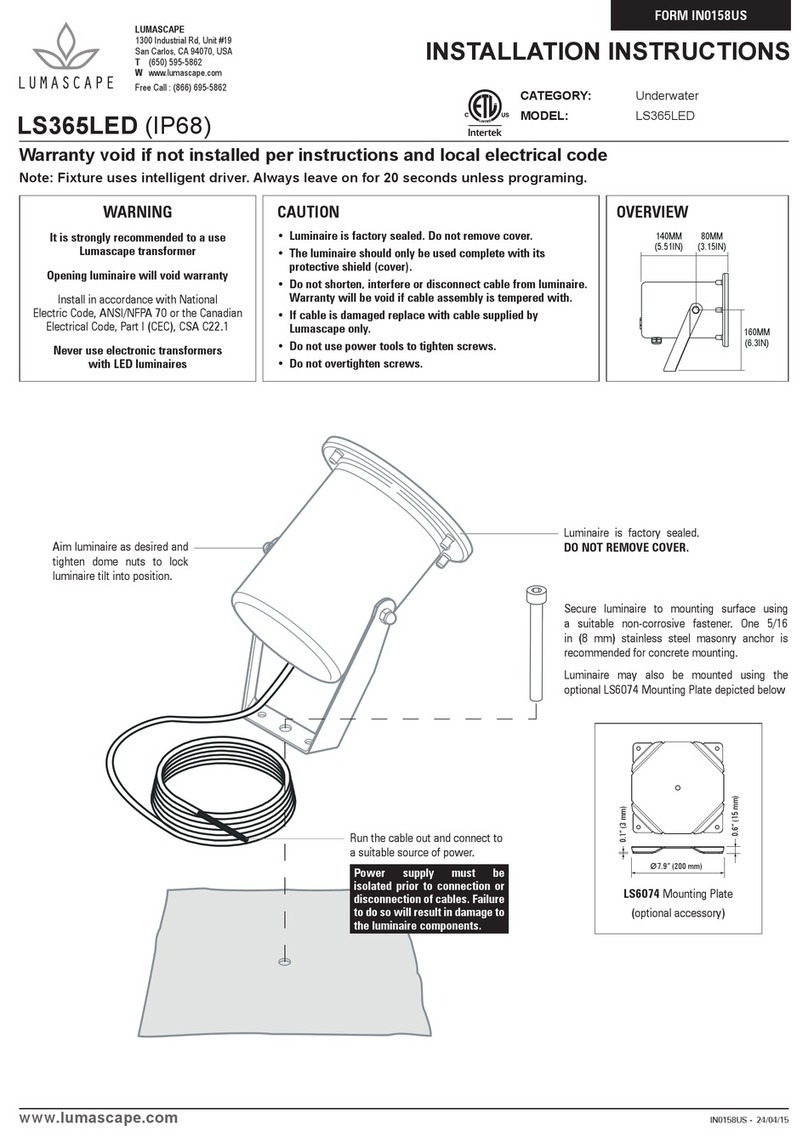 Lumascape LS365LED User manual