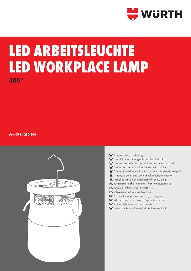 Würth 0981 280 100 operating instructions