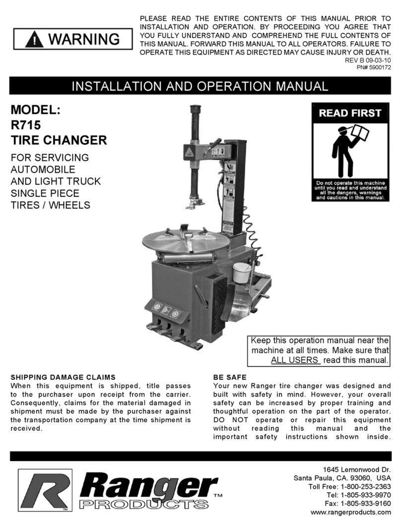 Ranger Products R715 Installation and operation manual