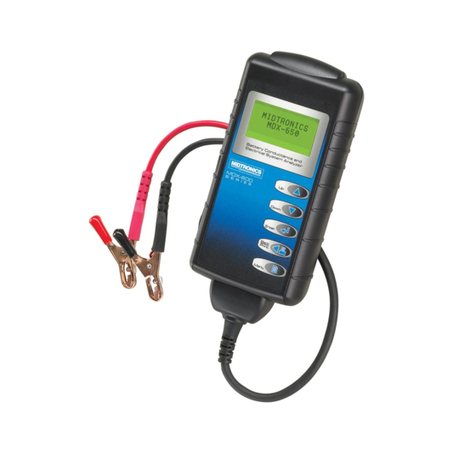 Midtronics MDX-650 MILITARY User manual Midtronics MDX-650 MILITARY User manual