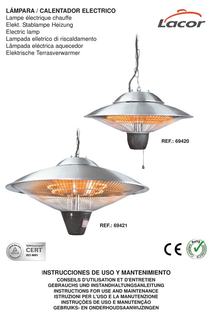 Lacor 69420 Instructions for use and maintenance