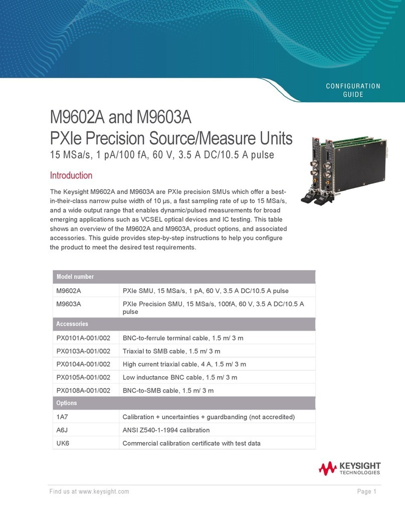 Keysight Technologies M9602A User manual