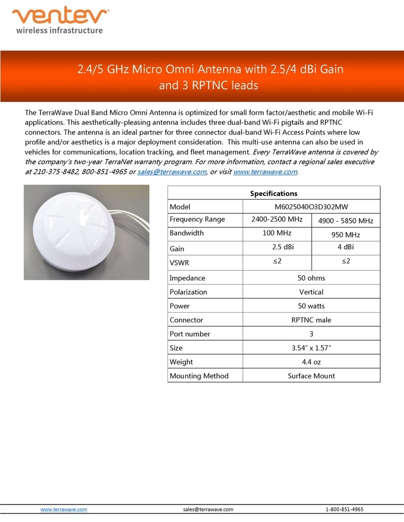 Ventev M6025040O3D302MW quick start guide