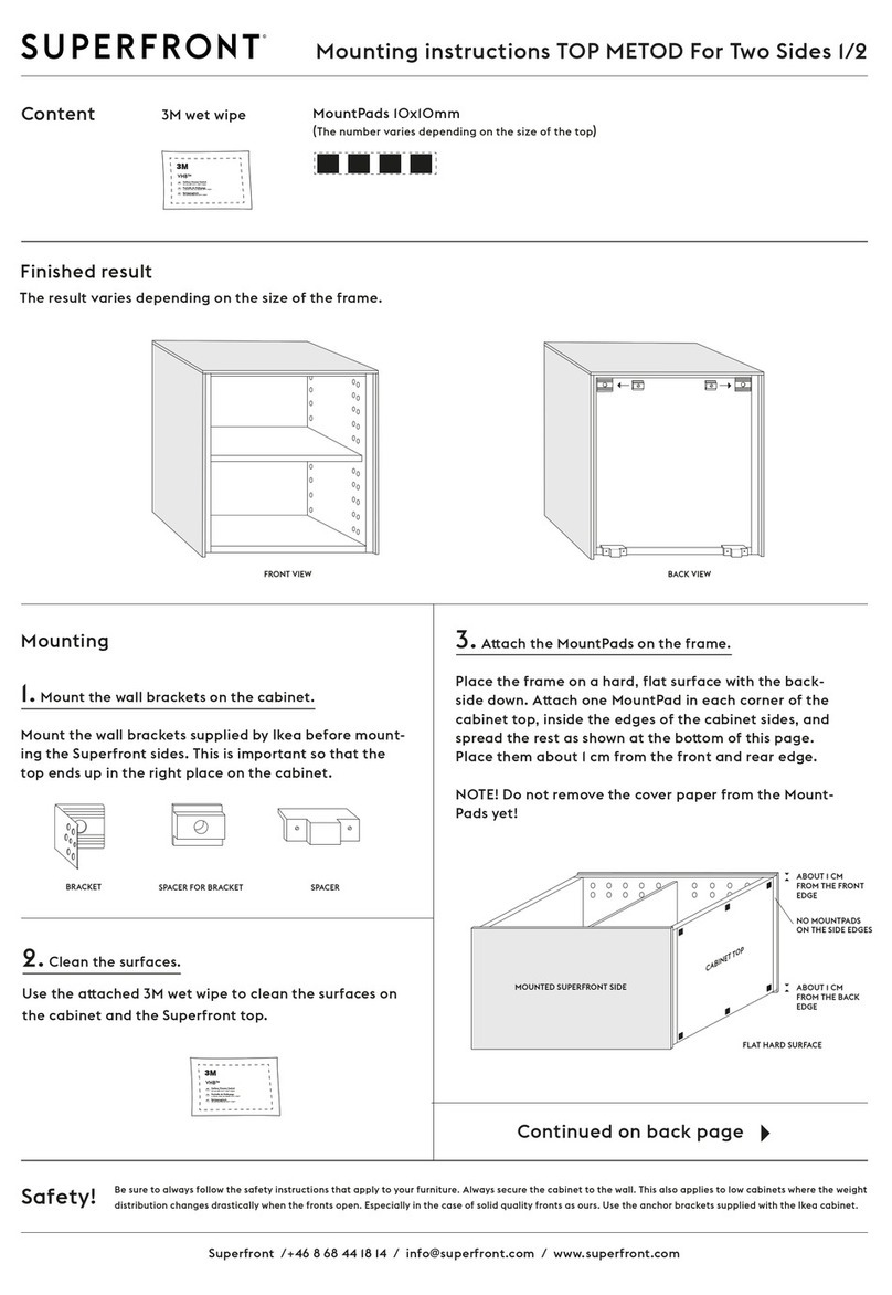 Superfront TOP METOD Mounting instructions Superfront TOP METOD Mounting instructions