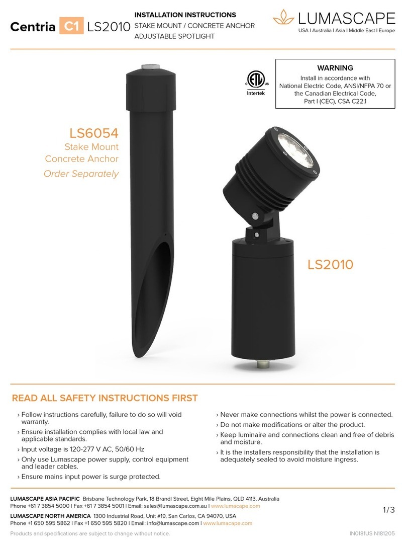 Lumascape Centria C1 User manual
