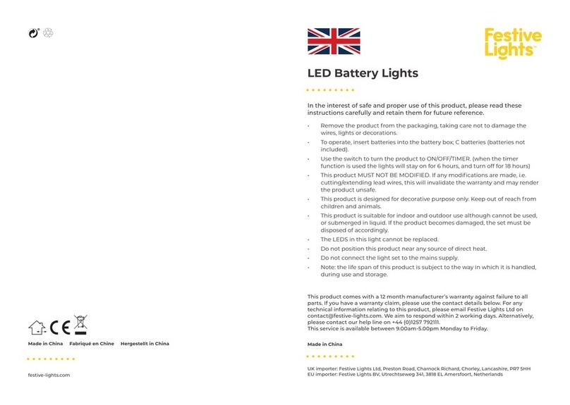 Festive Lights BL123 quick start guide