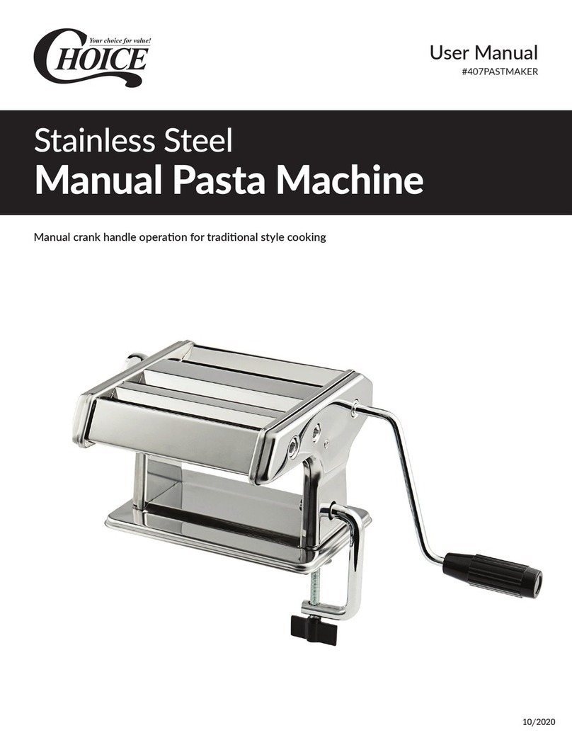 Choice 407PASTMAKER User manual