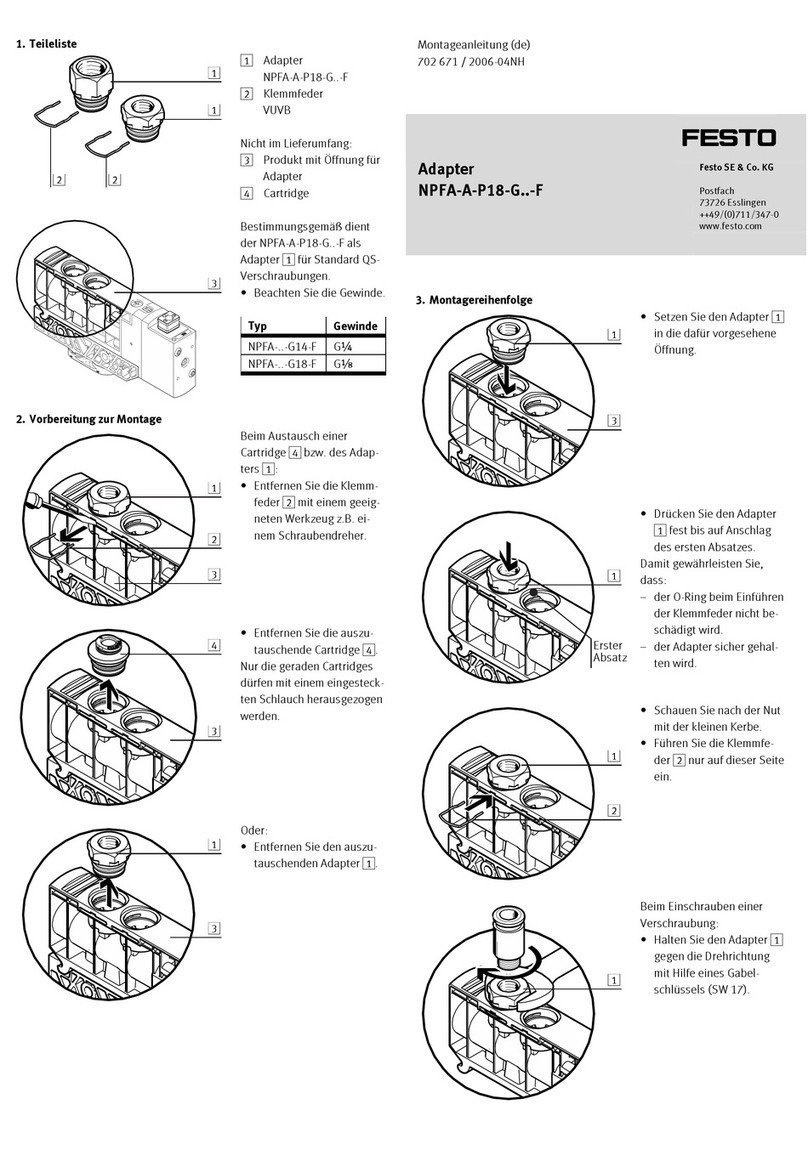 Festo NPFA-A-P18-G Series User manual