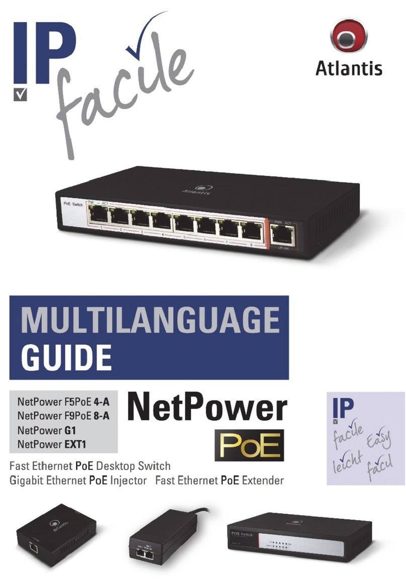 Atlantis NetPower F5PoE 4-A manual