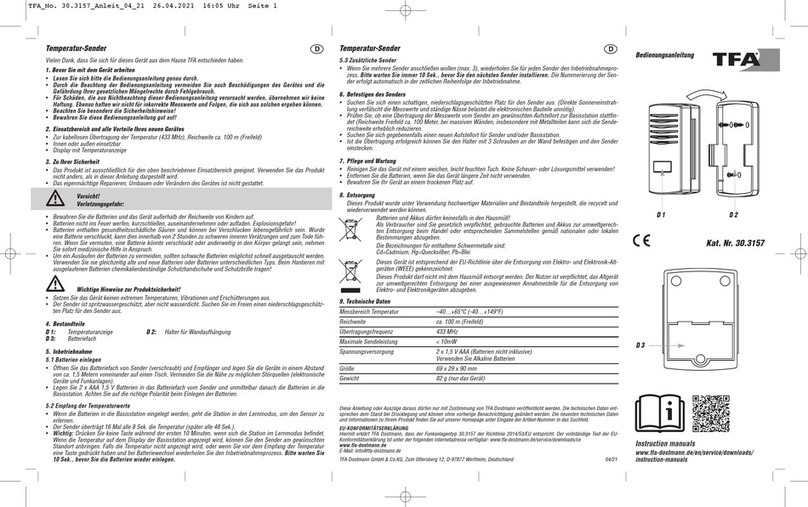 TFA 30.3157 instruction manual