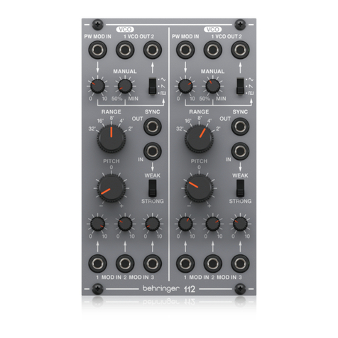 Behringer 112 DUAL VCO User manual