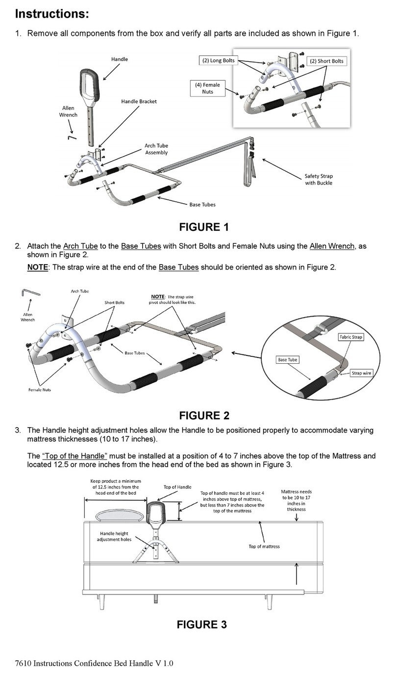 Stander Confidence Bed Handle 7610 User manual