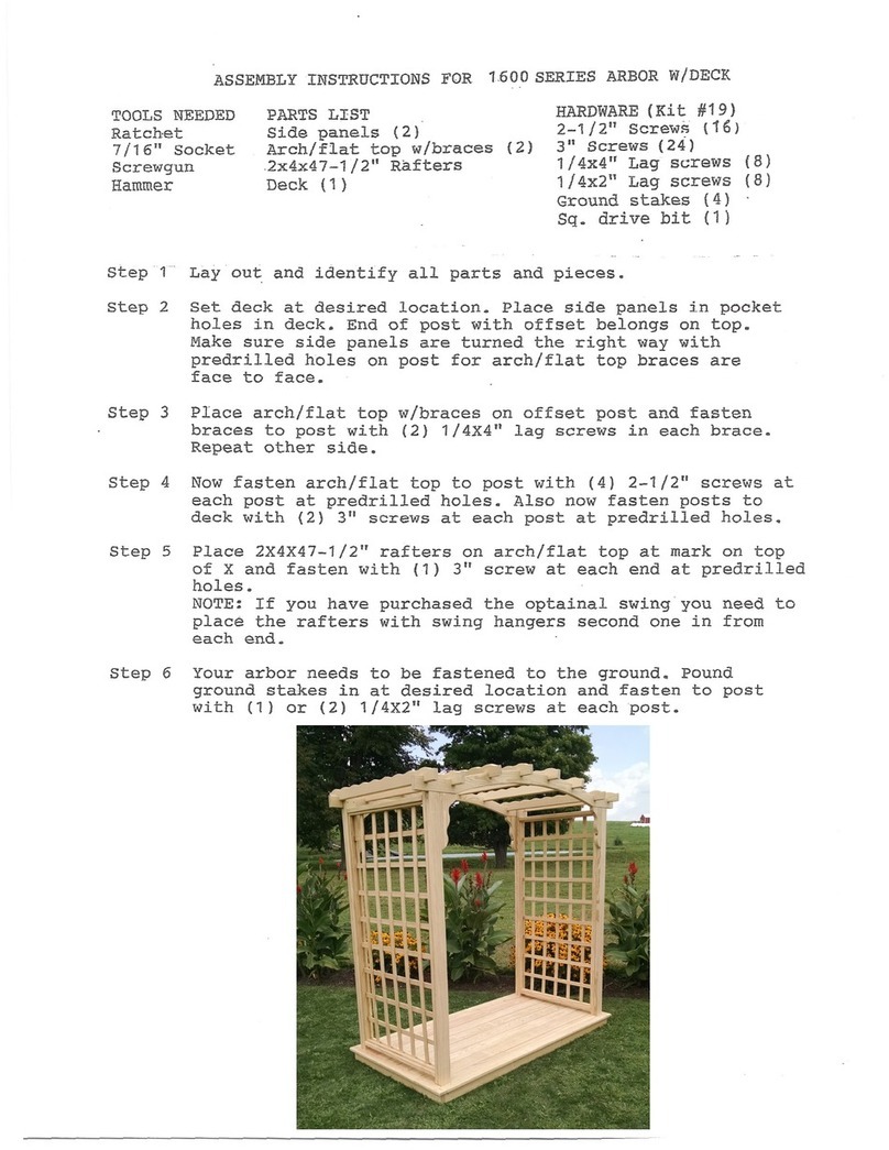 CAMBRIDGE 1600 Assembly instructions