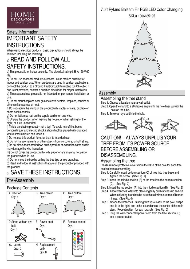 Home Decorators Collection Ryland Balsam Fir quick start guide