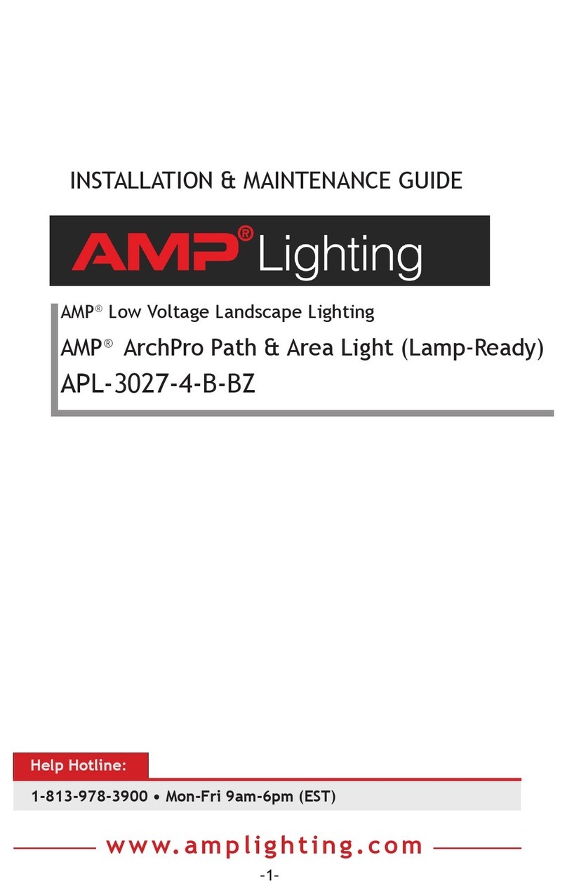 AMP Lighting ArchPro APL-3027-4-B-BZ Installation & maintenance guide