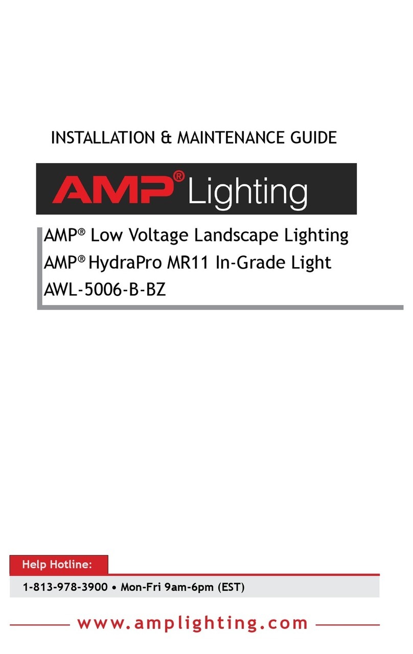 AMP Lighting HydraPro AWL-5006-B-BZ Operating and safety instructions AMP Lighting HydraPro AWL-5006-B-BZ Operating and safety instructions
