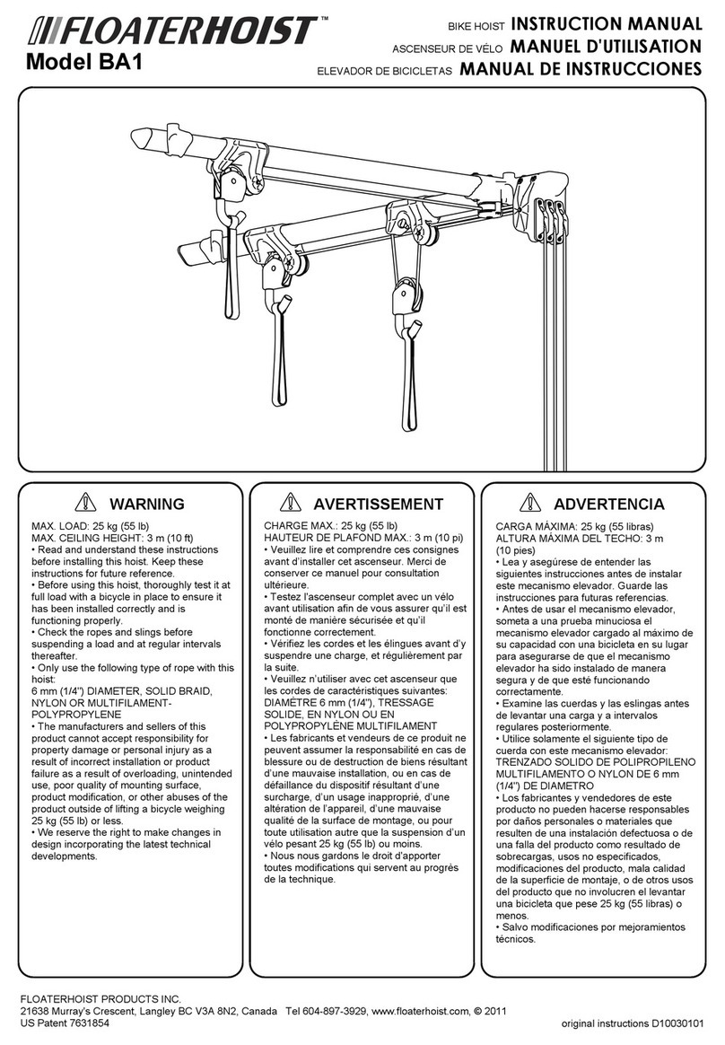 FLOATERHOIST BA1 instruction manual