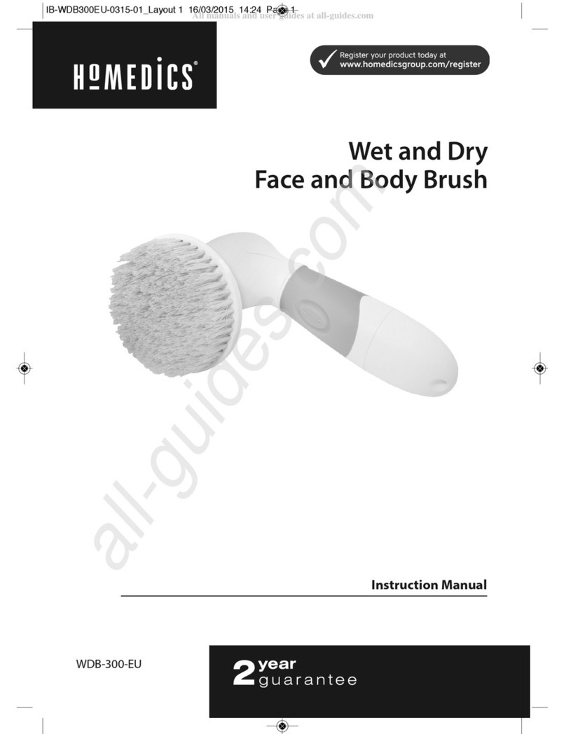 HoMedics Wet and Dry instruction manual