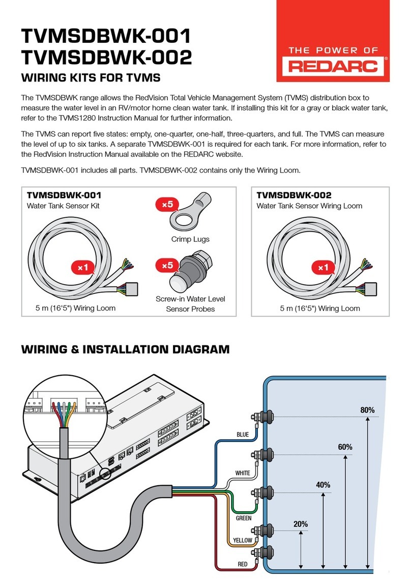 Redarc TVMSDBWK-001 User manual