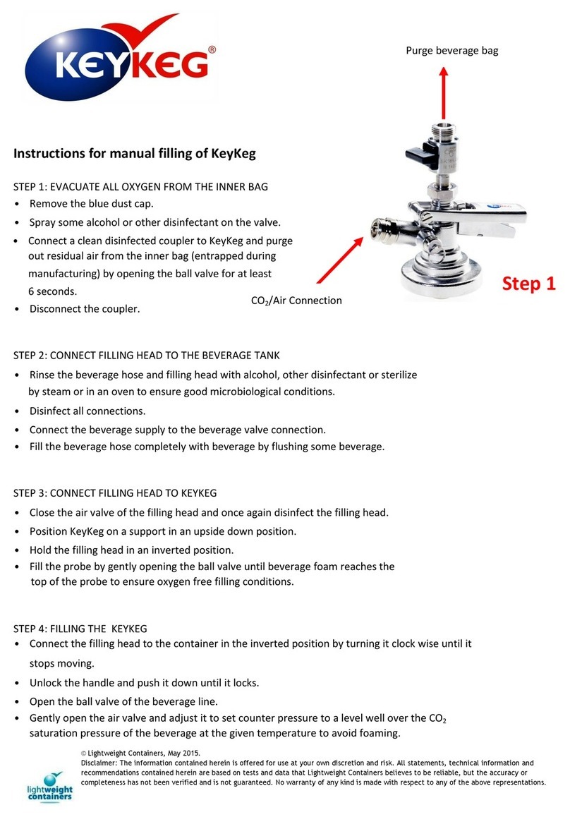 LIGHTWEIGHT KEYKEG quick start guide