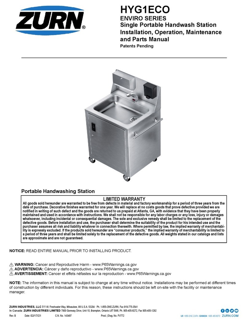 ZURN ENVIRO HYG1ECO User manual