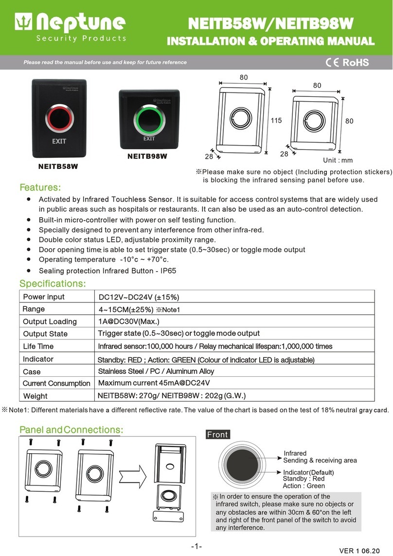 Neptune NEITB58W Installation & operating manual