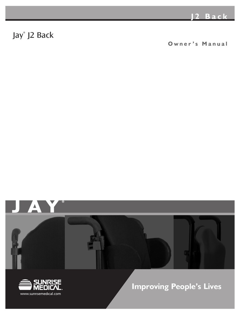 Sunrise Medical JAY J2 User manual Sunrise Medical JAY J2 User manual