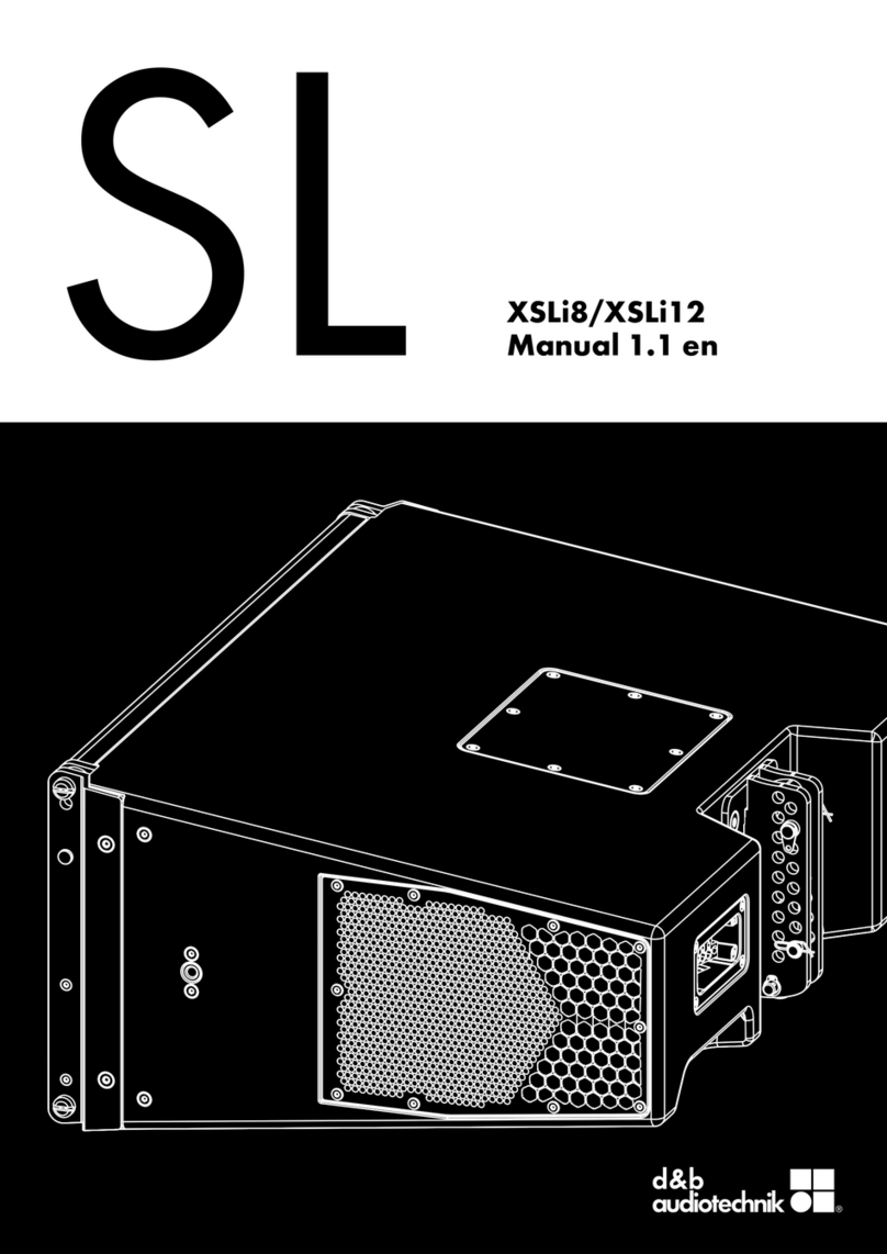 d & b audiotechnik SL Series User manual