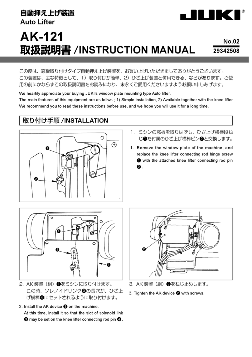 JUKI AK-121 instruction manual