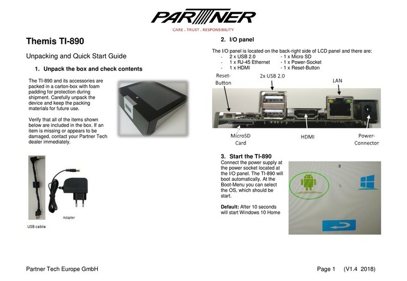 Partner Themis TI-890 User manual