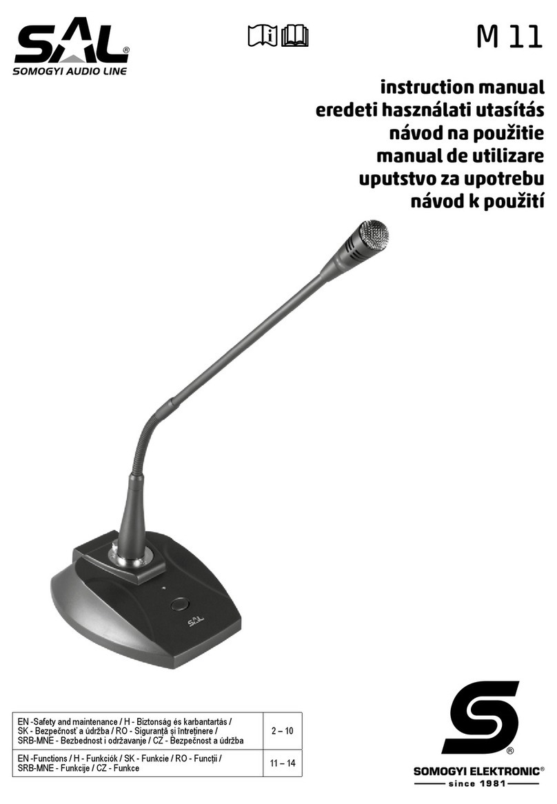 Somogyi Elektronic SAL M 11 instruction manual
