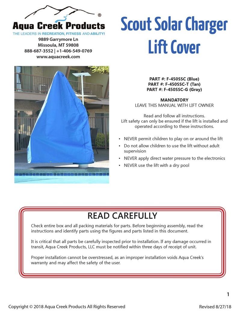 Aqua Creek Products F-450SSC manual