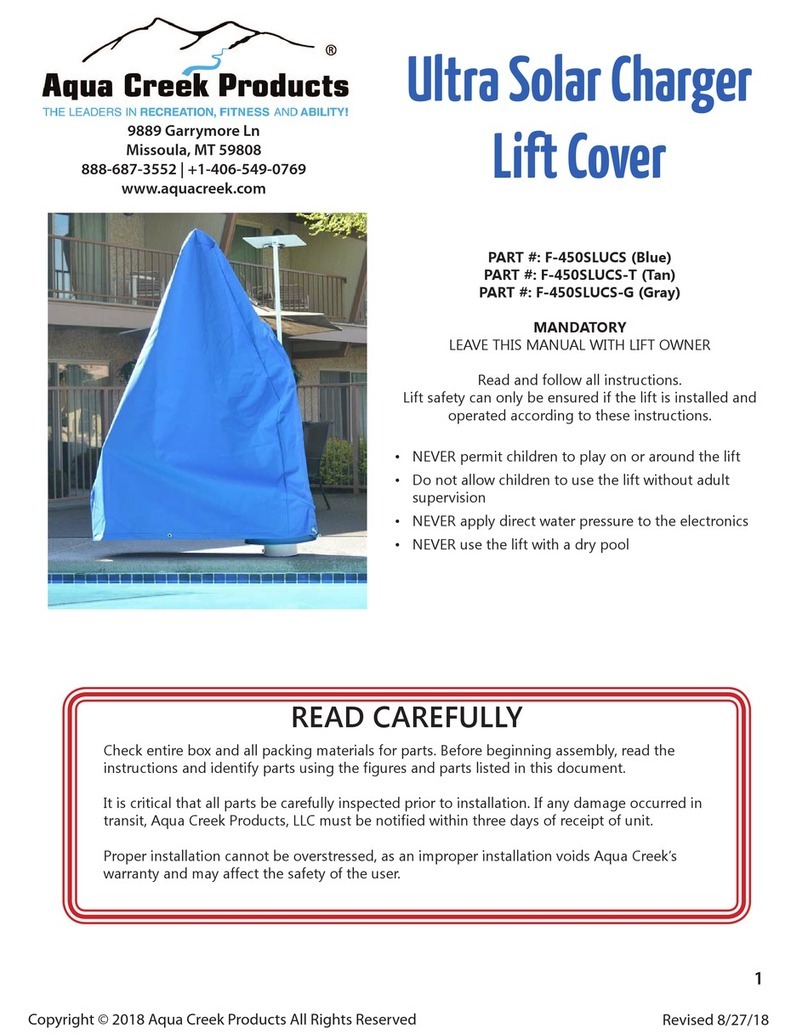Aqua Creek Products F-450SLUCS manual