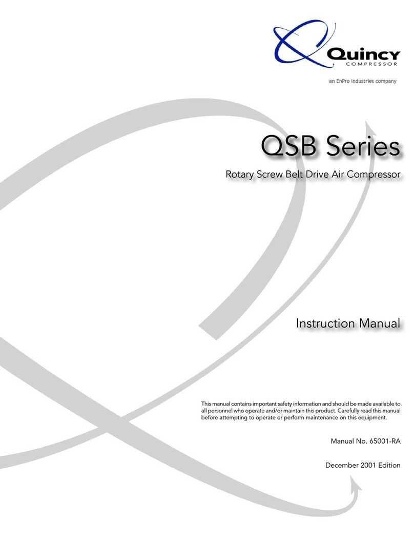 Quincy Compressor QSB Series User manual