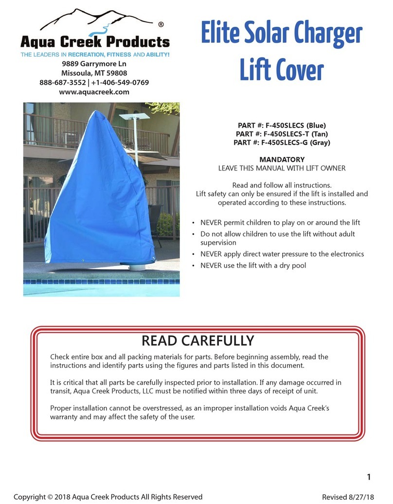 Aqua Creek Products F-450SLECS manual