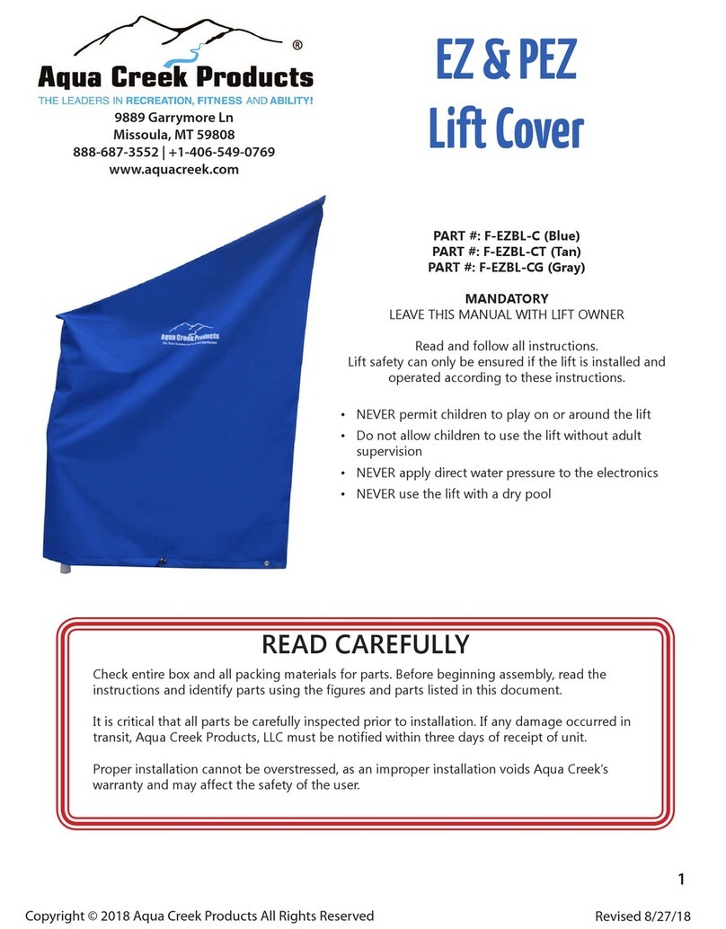 Aqua Creek Products F-EZBL-C manual
