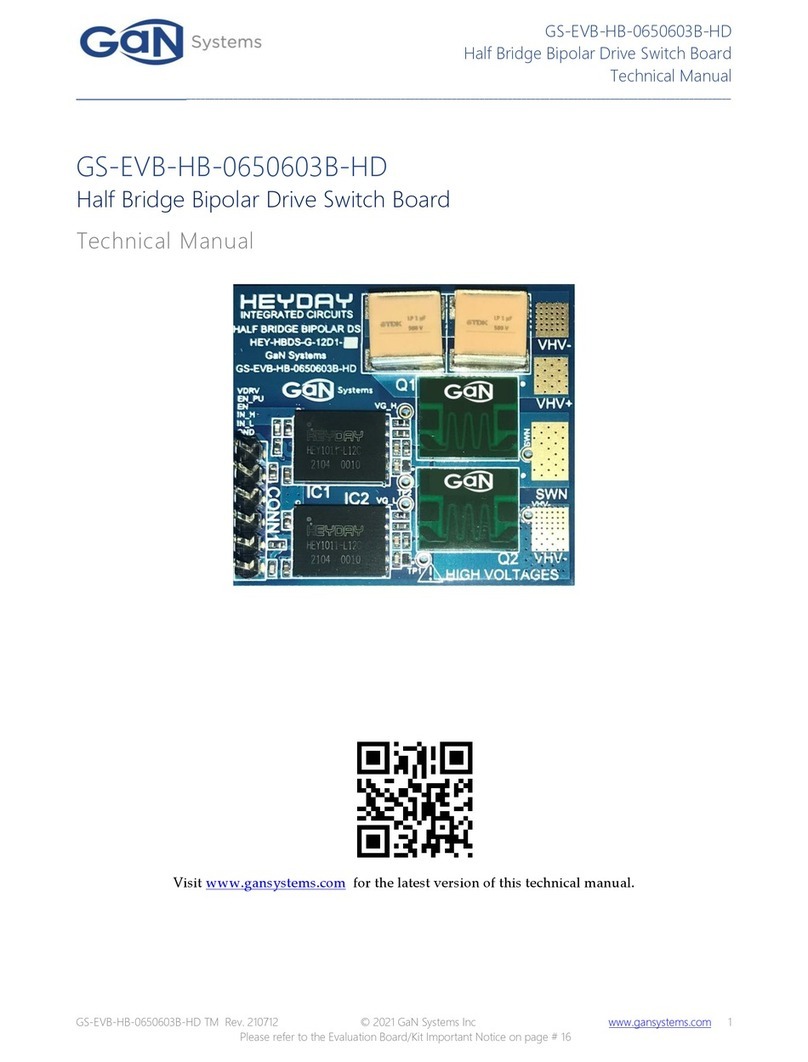 Gan Systems GS-EVB-HB-0650603B-HD Technical manual