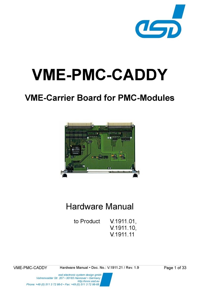 ESD electronic VME-PMC-CADDY Hardware manual