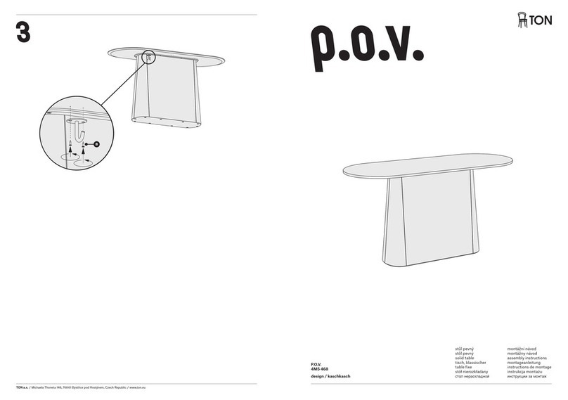 TON P.O.V. 4M5 468 Assembly instructions TON P.O.V. 4M5 468 Assembly instructions