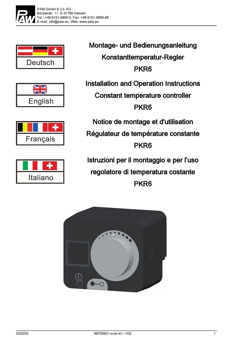 PAW PKR6 Installation and operation instruction
