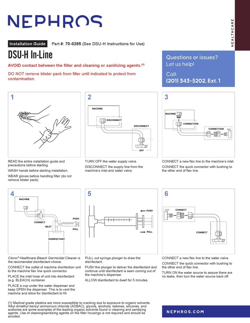 Nephros DSU-H In-Line installation guide
