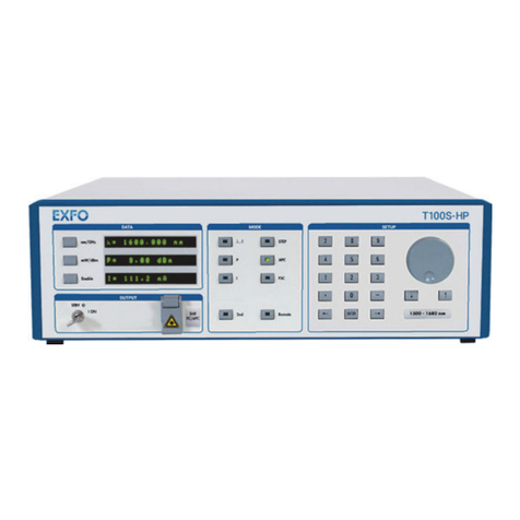 EXFO T100S-HP Series Operating instructions