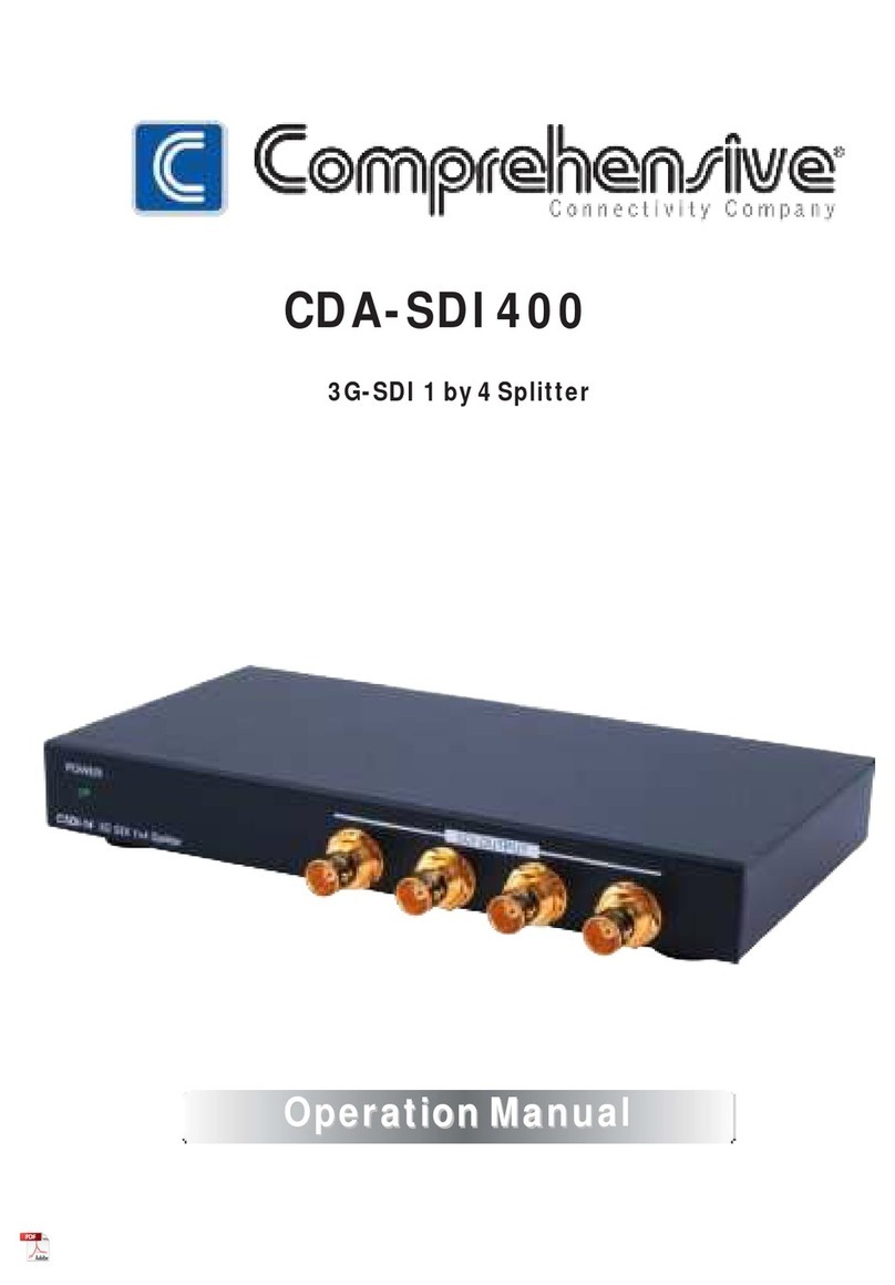 Comprehensive CDA-SDI400 Operation manual